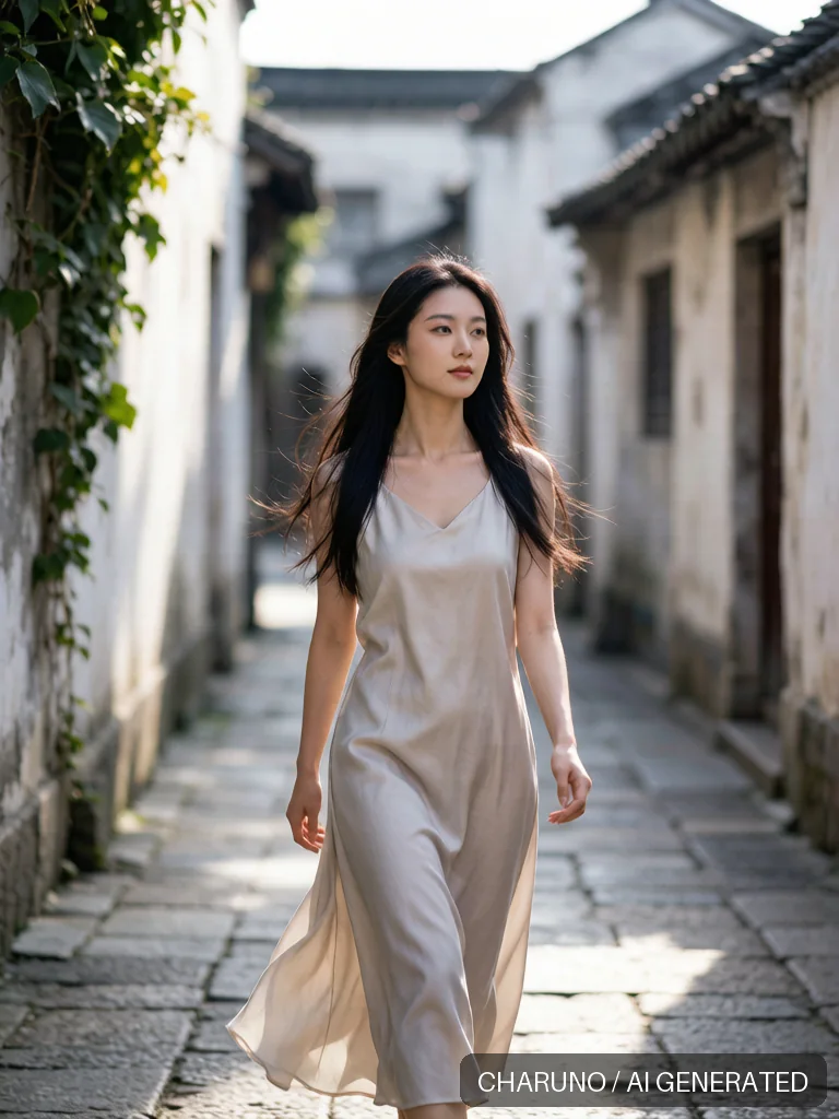江南温婉人像 · 图库，第 4 张生成图片