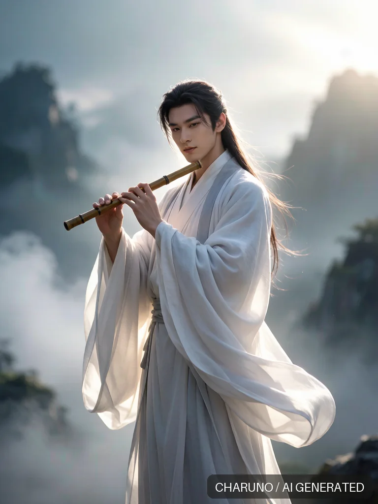 吹笛湘子 · 图库，第 6 张生成图片