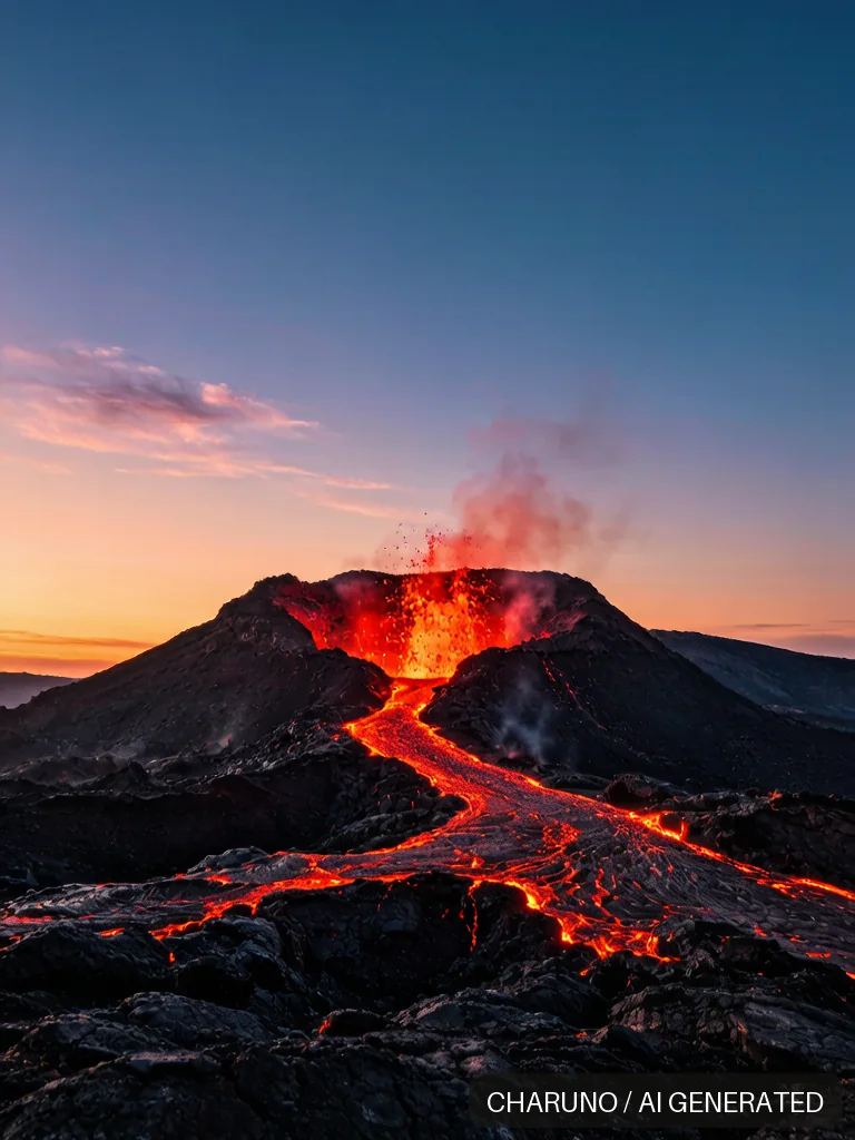 火山熔岩 · 图库，第 6 张生成图片
