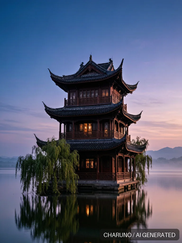 岳阳楼 · 图库，第 6 张生成图片