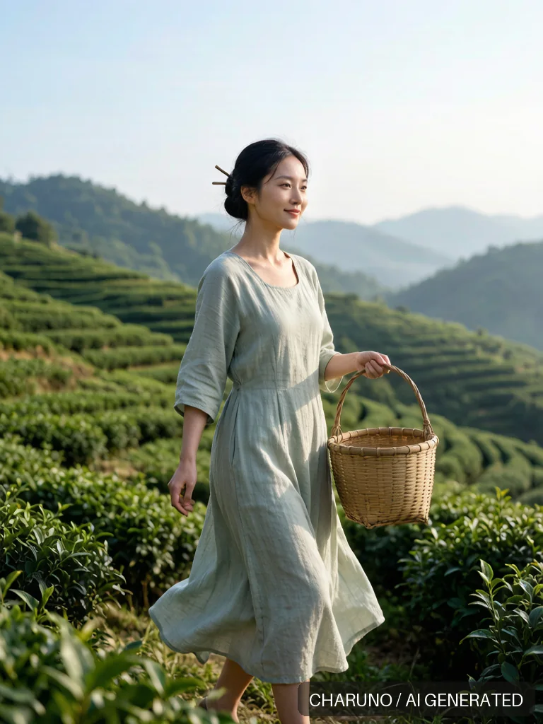 采茶舞 · 图库，第 4 张生成图片