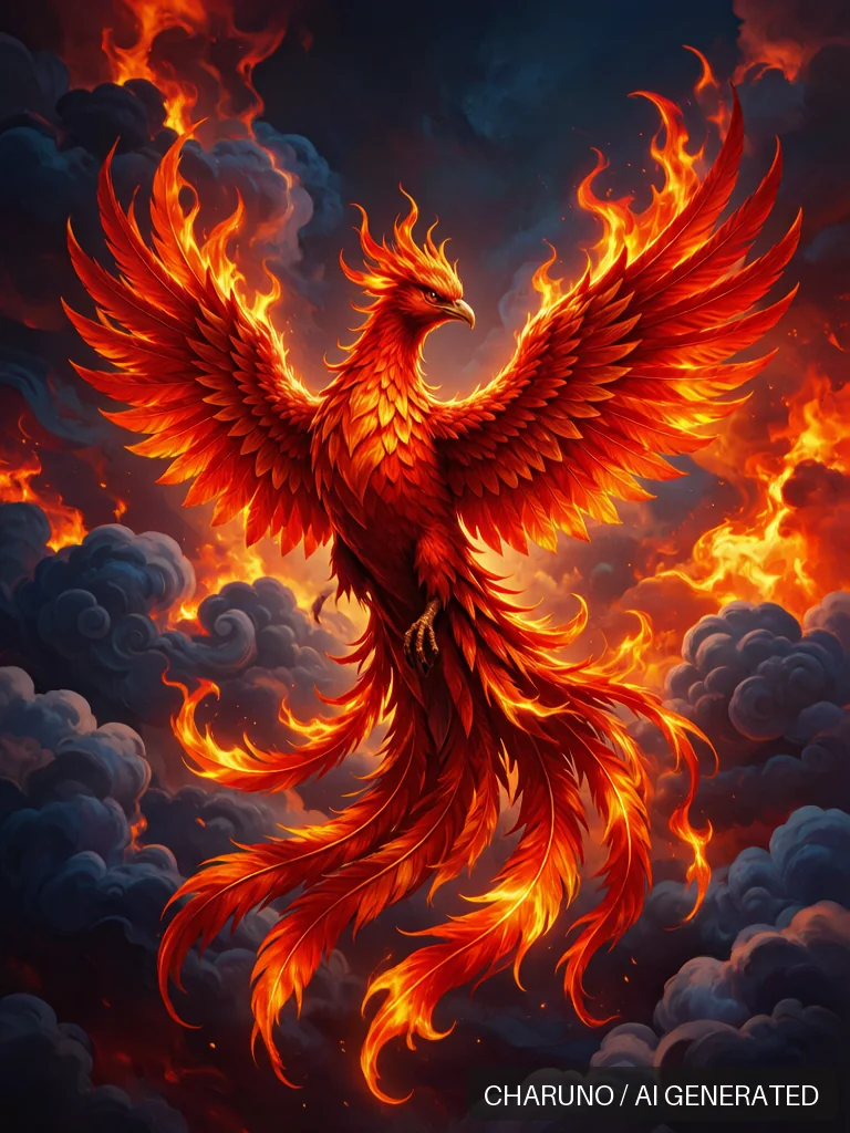 朱雀神鸟 · 图库，第 5 张生成图片