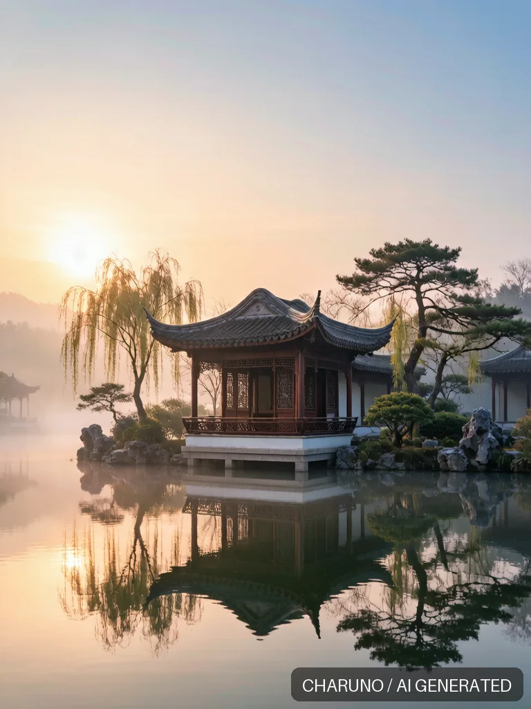园林水榭 · 图库，第 7 张生成图片
