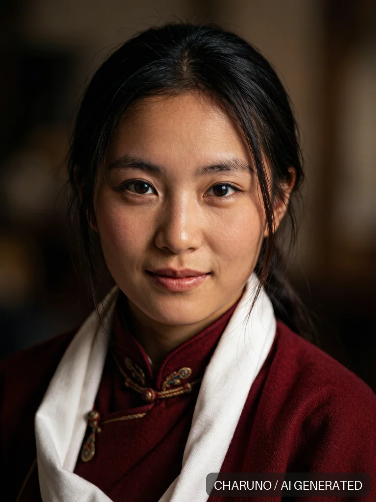 藏族少女 · 图库,第 5 张生成图片