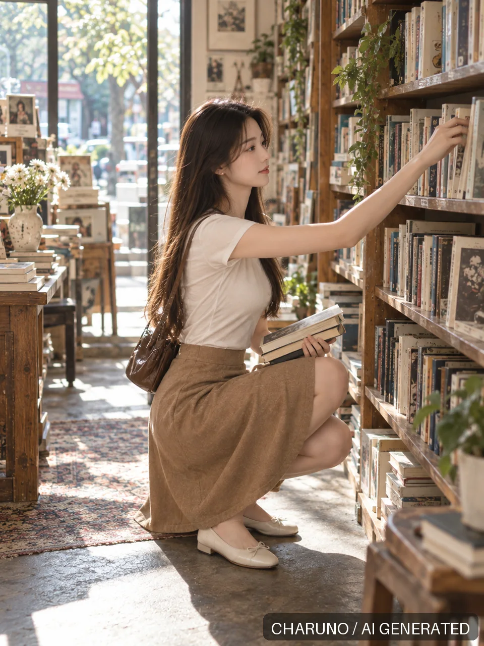 生活魅力·书店小憩，第 4 张生成图片