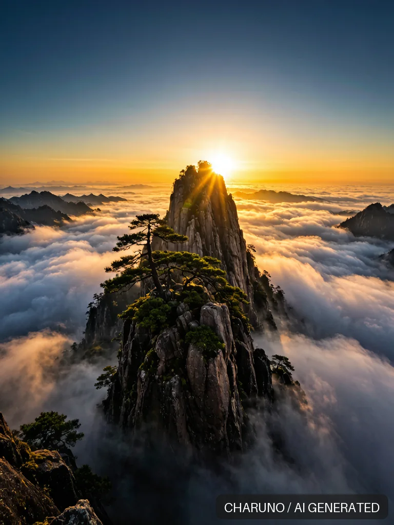 黄山云海 · 图库，第 3 张生成图片