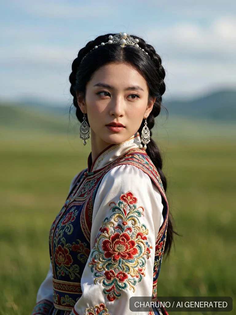 达斡尔族服饰 · 图库，第 7 张生成图片