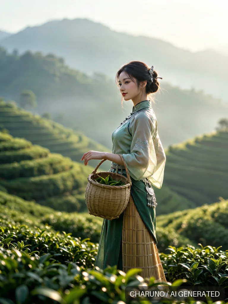 采茶舞 · 图库，第 6 张生成图片