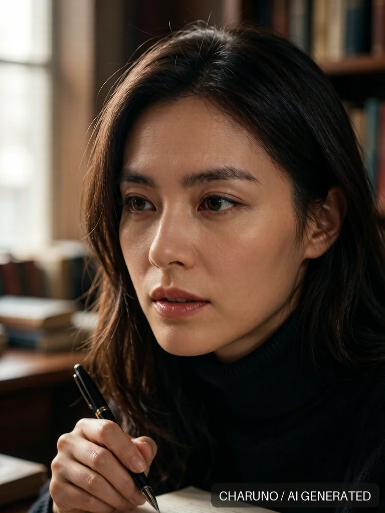 文坛作家 · 图库，第 5 张生成图片