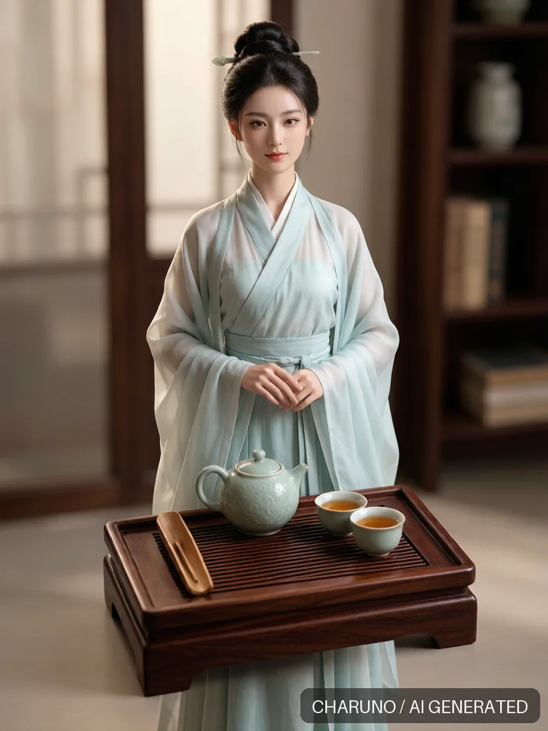茶艺师 · 图库，第 1 张生成图片