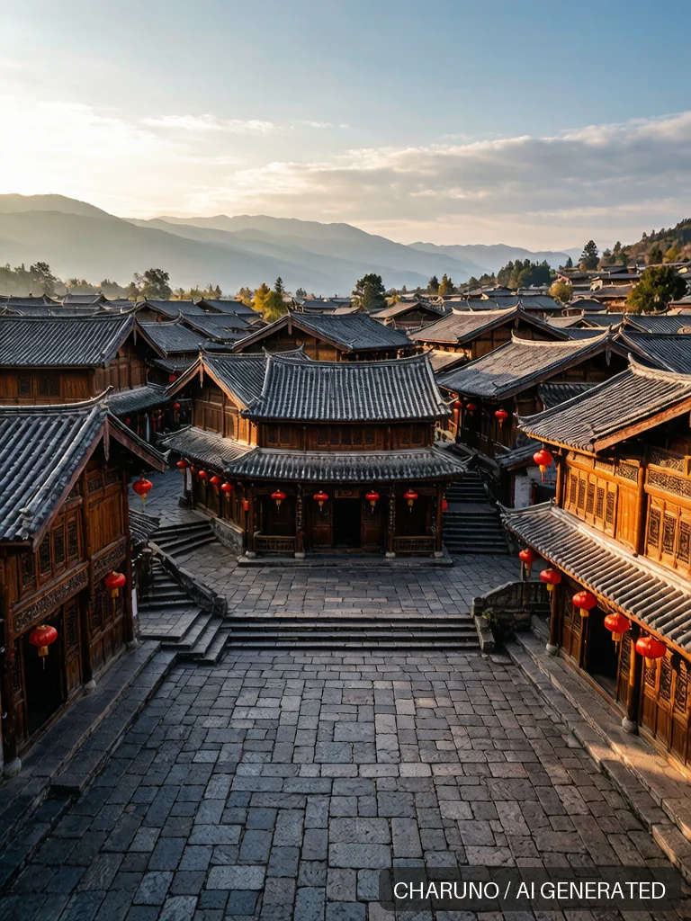 丽江古城 · 图库,第 1 张生成图片