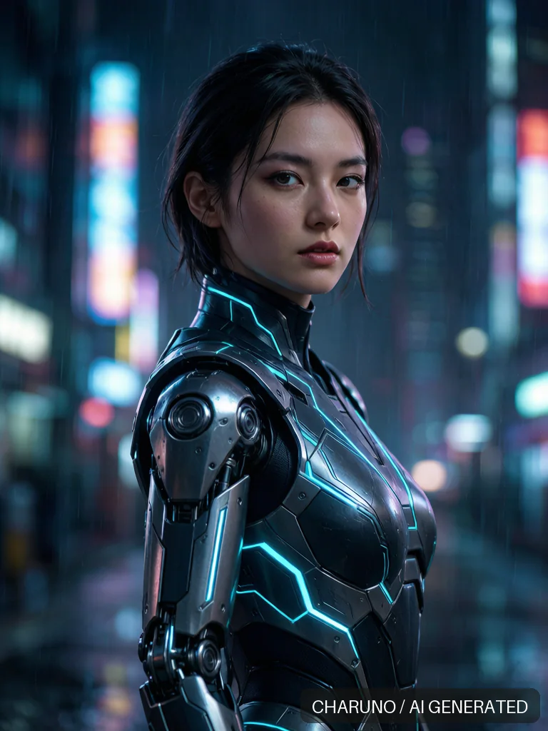未来赛博战士 · 图库，第 7 张生成图片