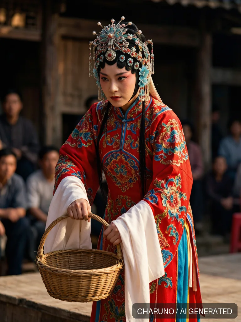黄梅戏女伶 · 图库，第 5 张生成图片