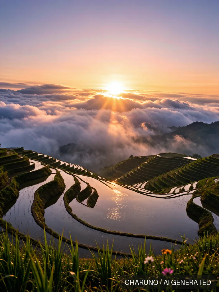 龙脊梯田 · 图库,第 7 张生成图片