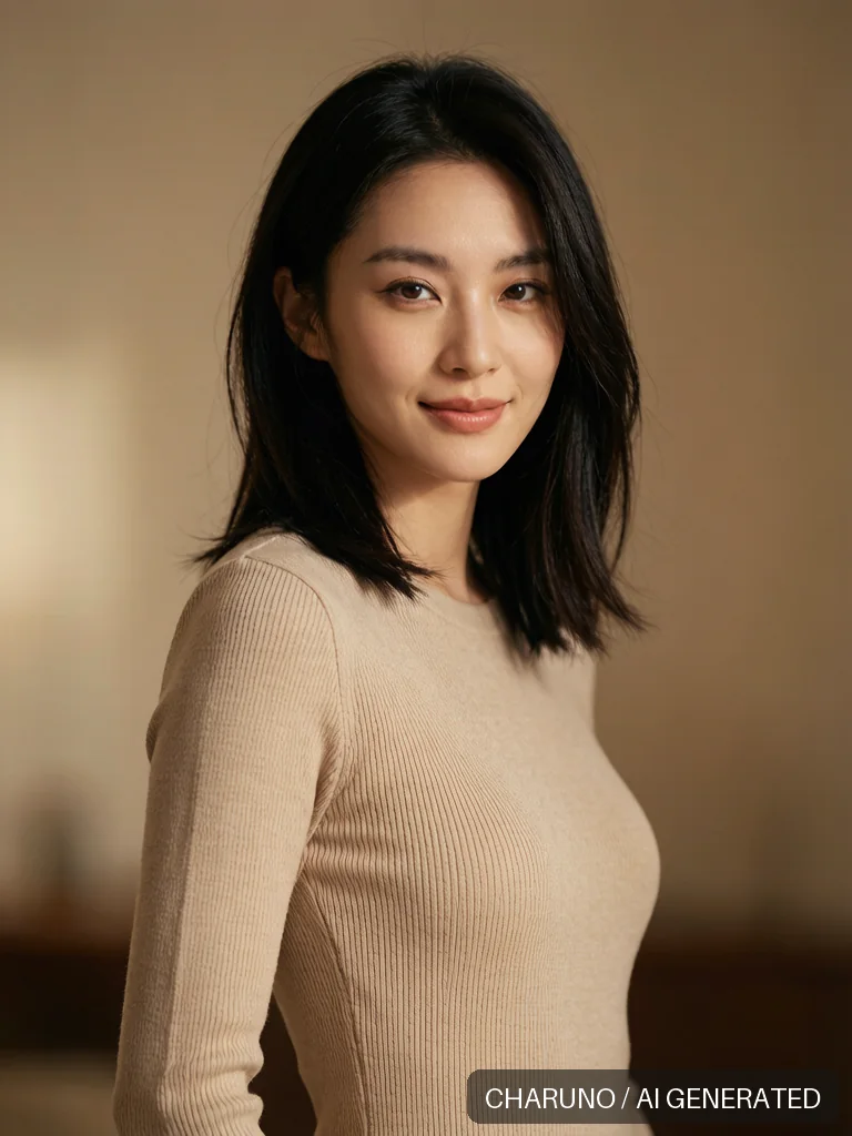 性感时尚写真 · 中国女性模特，第 4 张生成图片