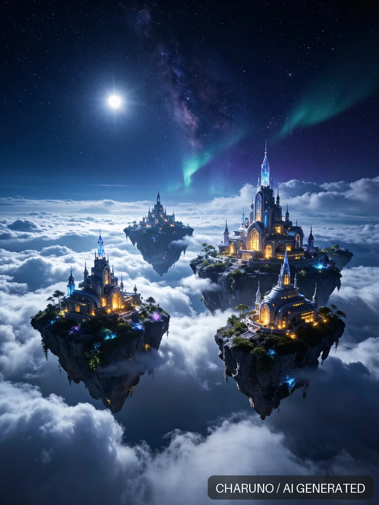 悬浮天空之城 · 场景视觉：世界观设定