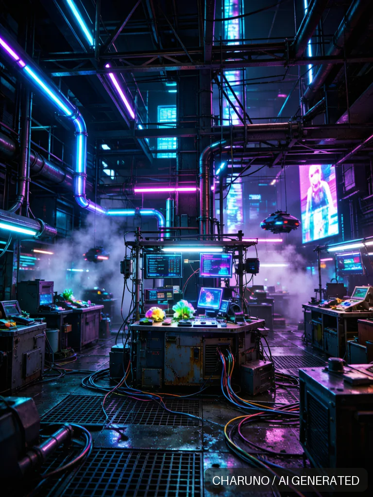 赛博朋克夜景 · 图库，第 3 张生成图片