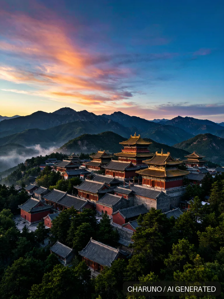 五台山 · 图库，第 1 张生成图片