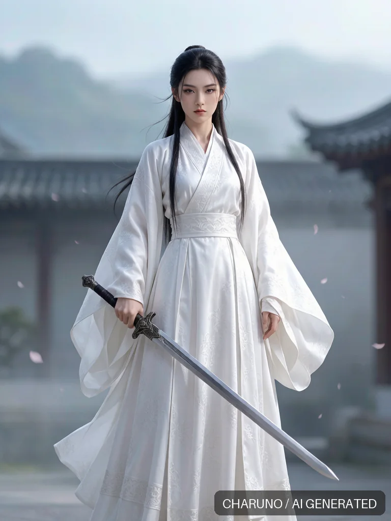 古风侠女剑客 · 图库,第 1 张生成图片