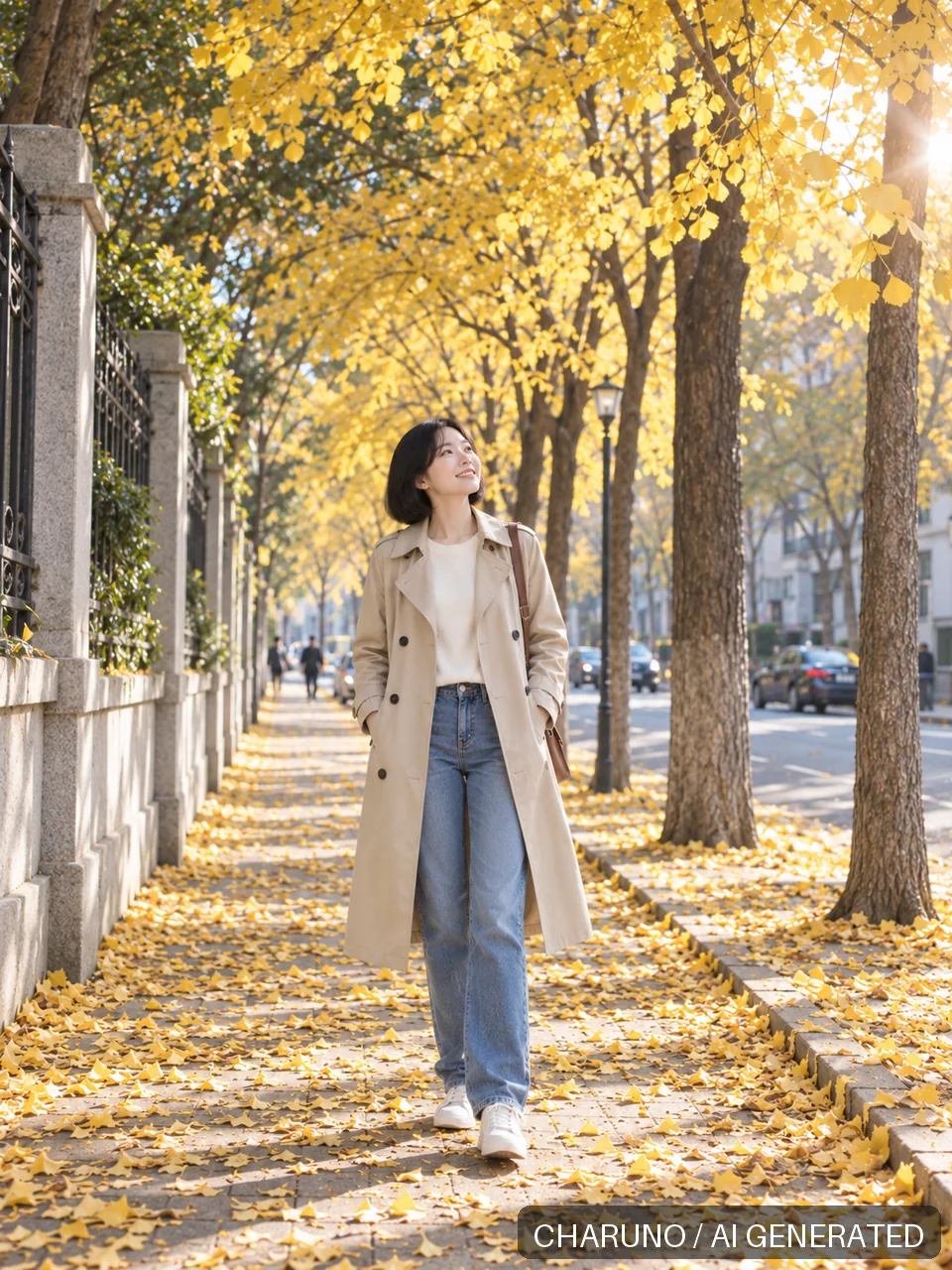 青春靓丽·银杏秋光，第 7 张生成图片