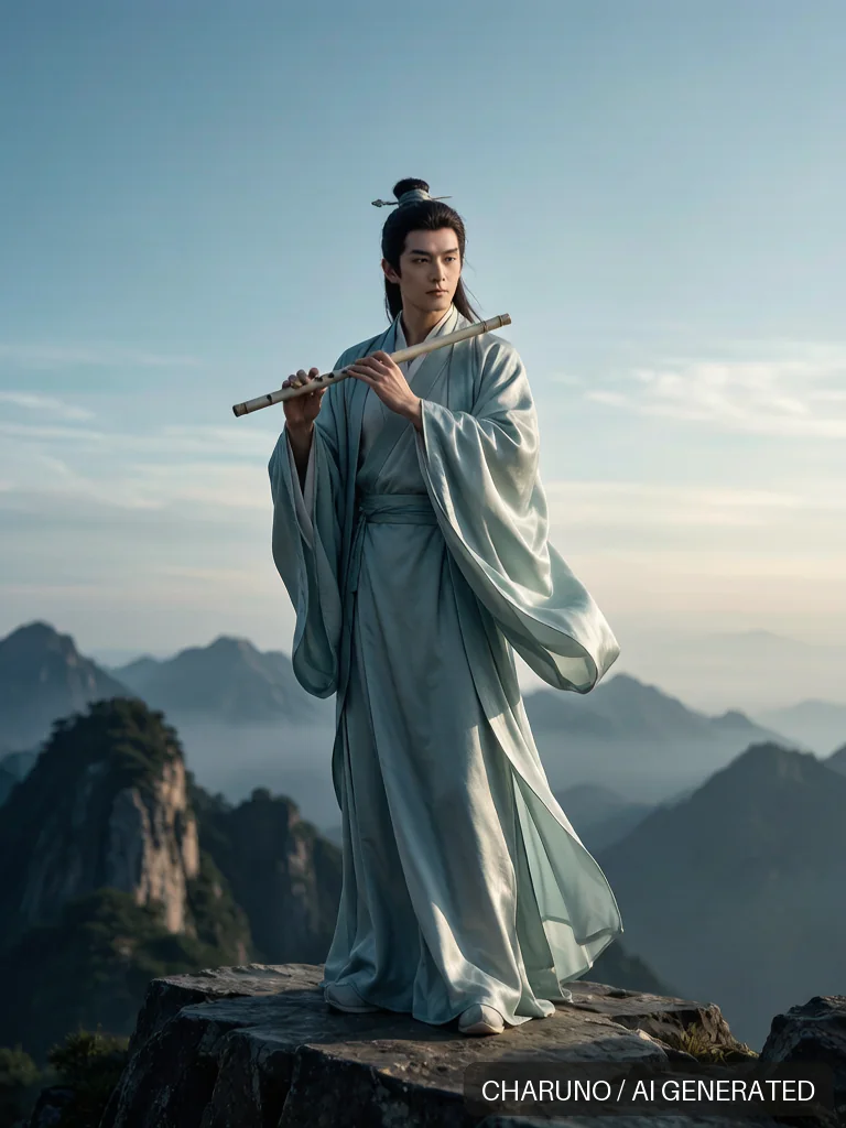 吹笛湘子 · 图库，第 8 张生成图片