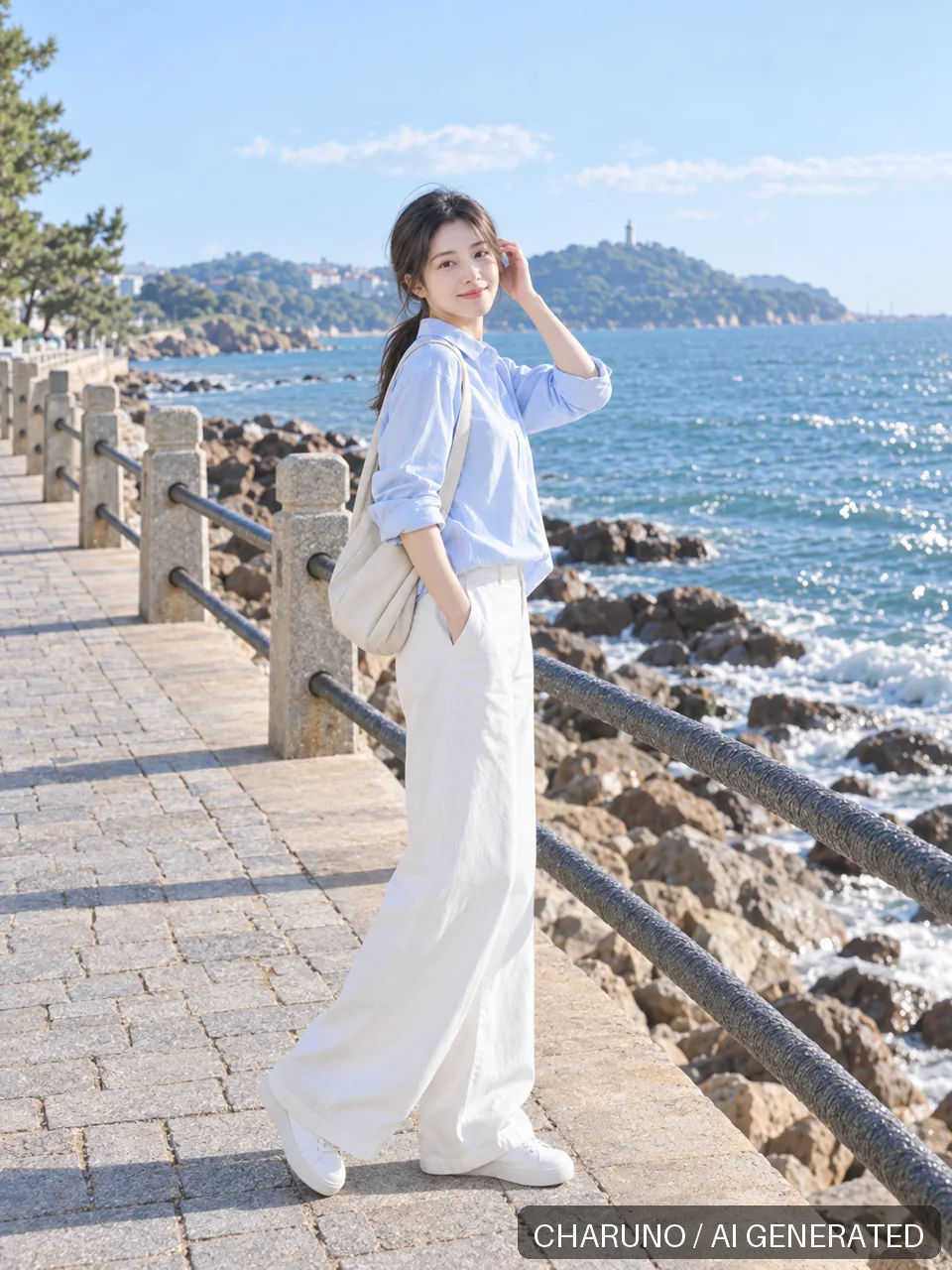 青春靓丽·海风漫步，第 6 张生成图片