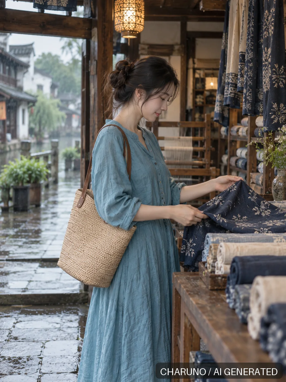 多场景新写真·水乡慢旅行，第 4 张生成图片