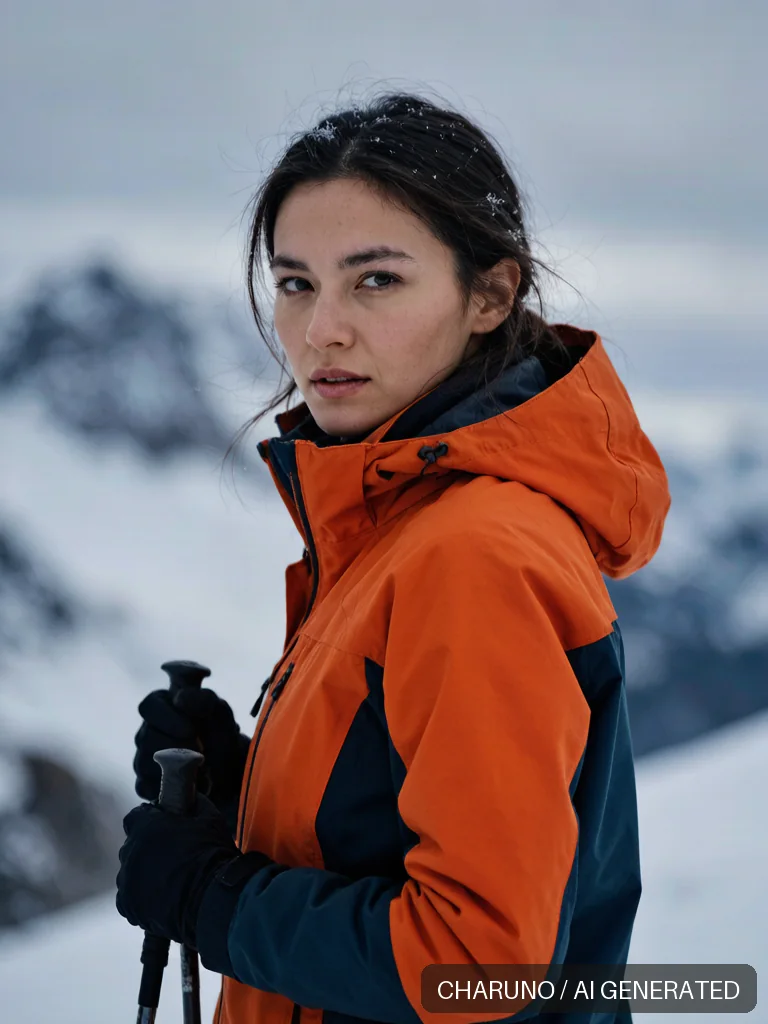 女登山家 · 图库，第 7 张生成图片