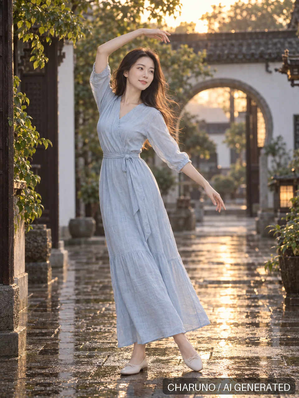 梁芷·动作参考八种生活写真，第 8 张生成图片