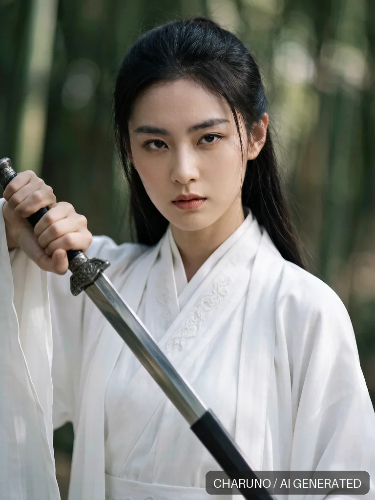 古风侠女剑客 · 图库,第 2 张生成图片