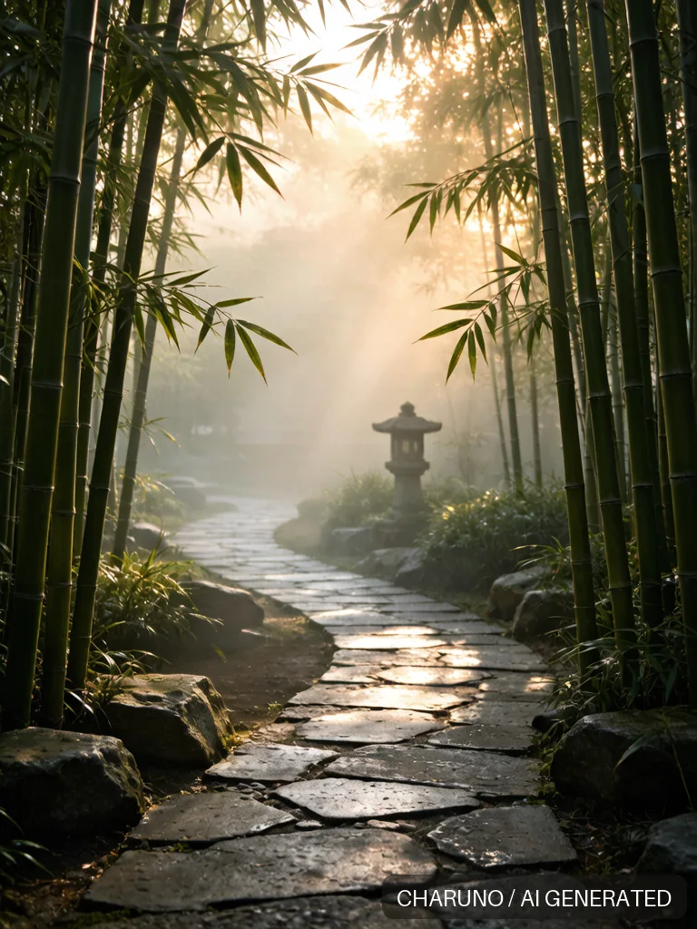 曲径通幽 · 图库，第 7 张生成图片