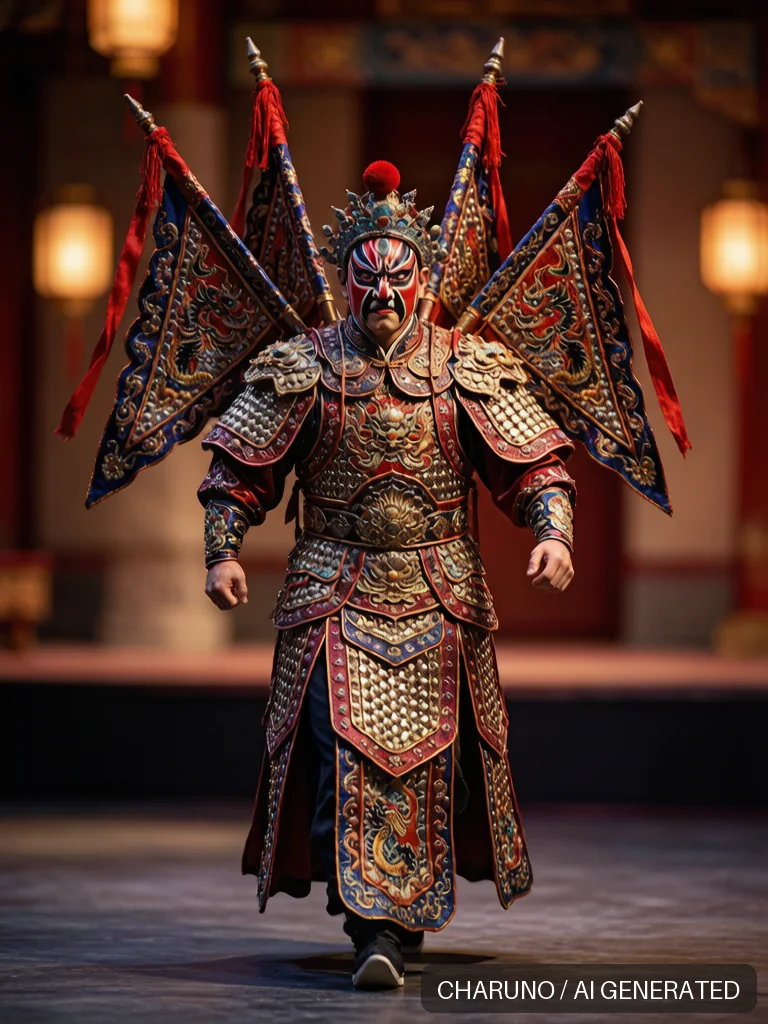 京剧武生 · 图库，第 4 张生成图片