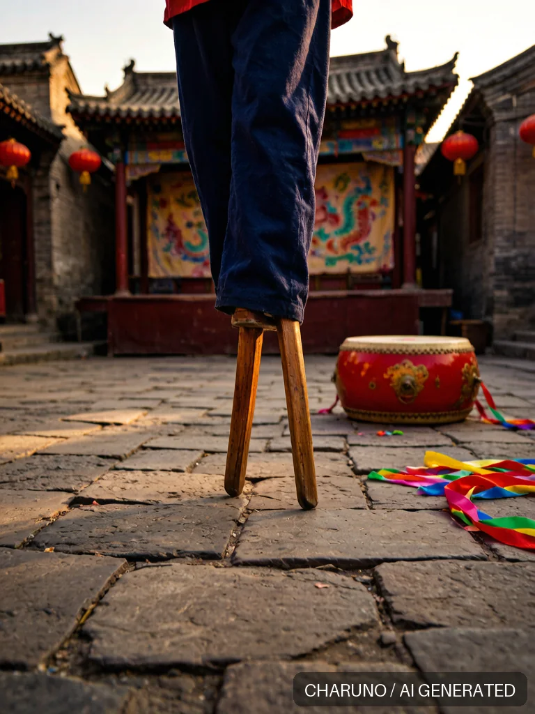 踩高跷 · 图库，第 3 张生成图片