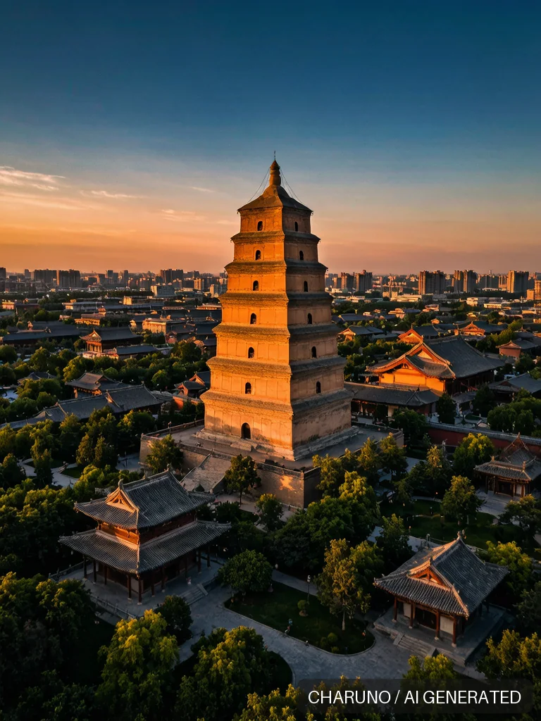 大雁塔 · 图库，第 3 张生成图片