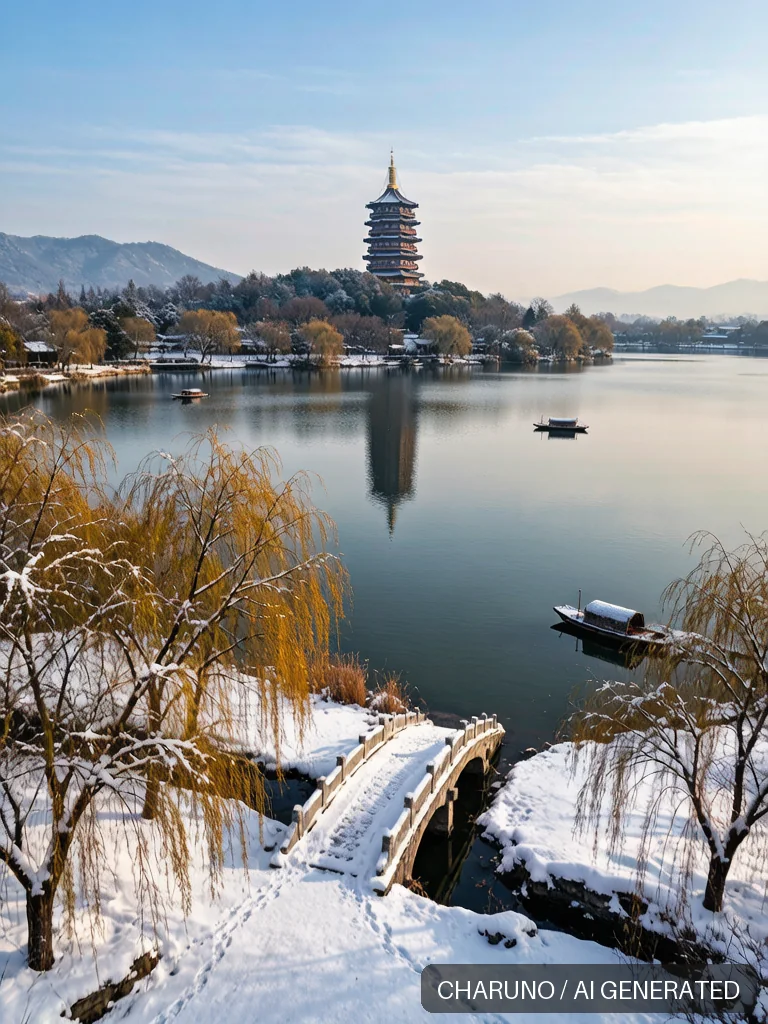 西湖断桥 · 图库,第 3 张生成图片