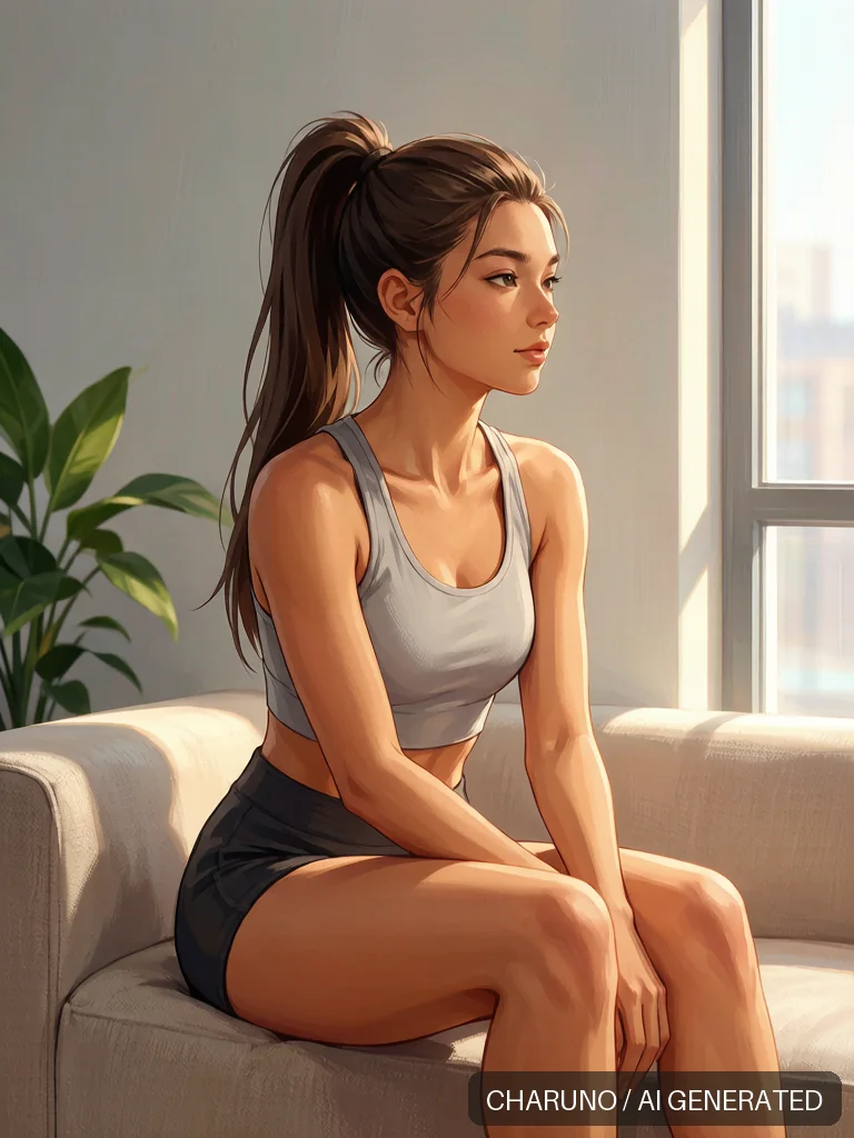 阳光运动少女 · 图库，第 3 张生成图片