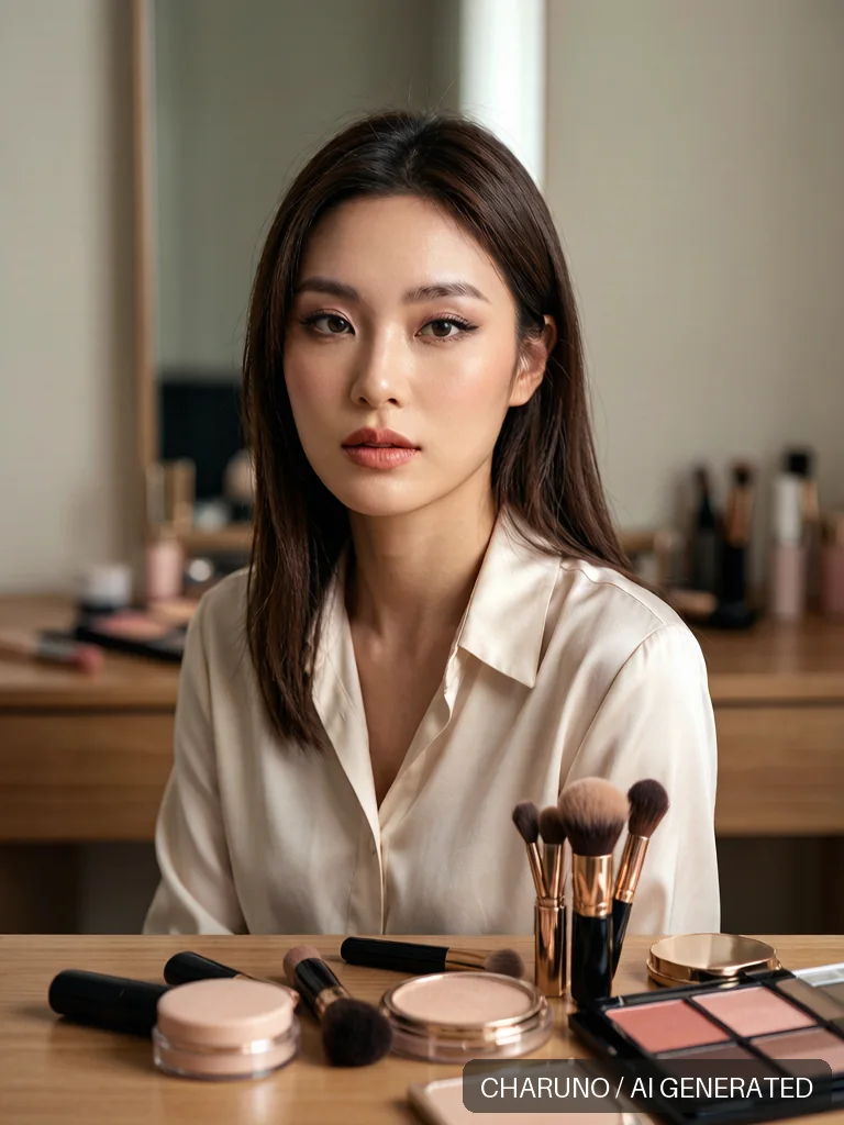 美妆博主 · 图库,第 2 张生成图片