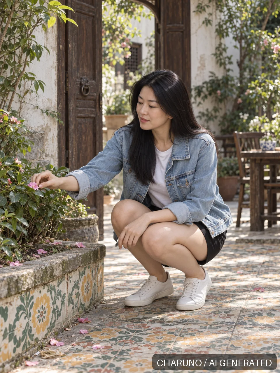 罗茵·复古时尚写真，第 3 张生成图片