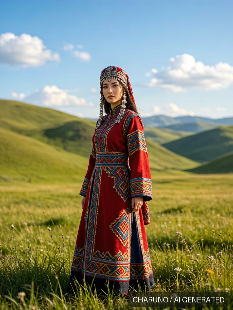 柯尔克孜族服饰 · 图库，第 8 张生成图片