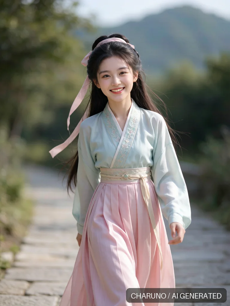 汉服少女 · 图库，第 4 张生成图片