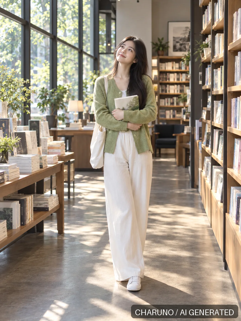青春靓丽·书店午后，第 7 张生成图片