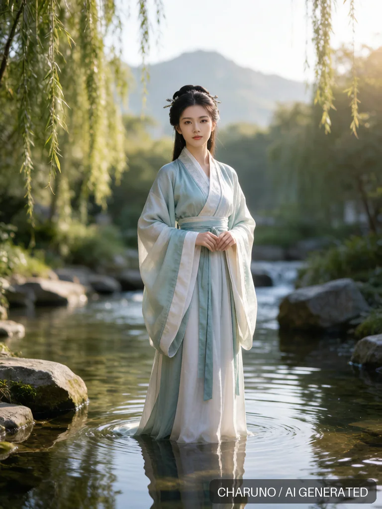 浣纱西施 · 图库,第 1 张生成图片