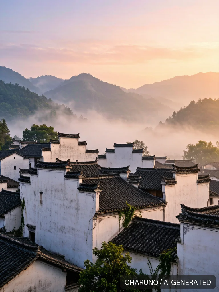 徽派建筑 · 图库，第 7 张生成图片
