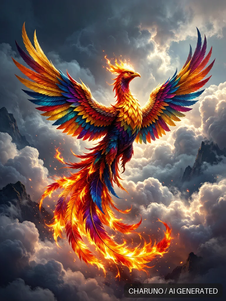 凤凰涅槃 · 图库，第 3 张生成图片