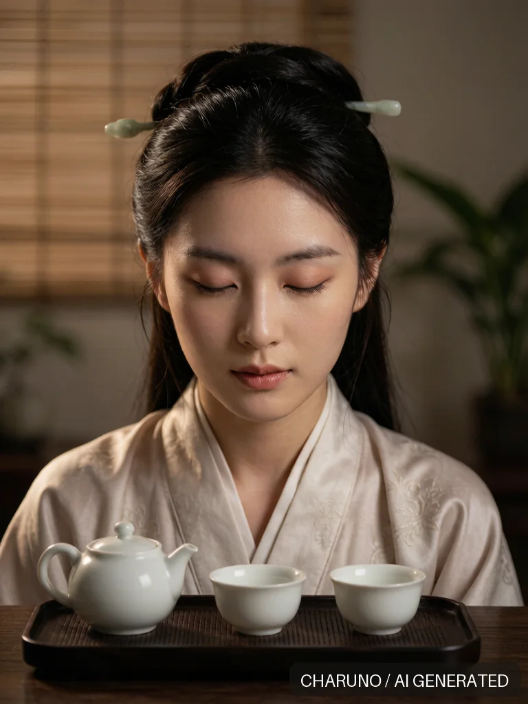 茶艺主播 · 图库,第 5 张生成图片