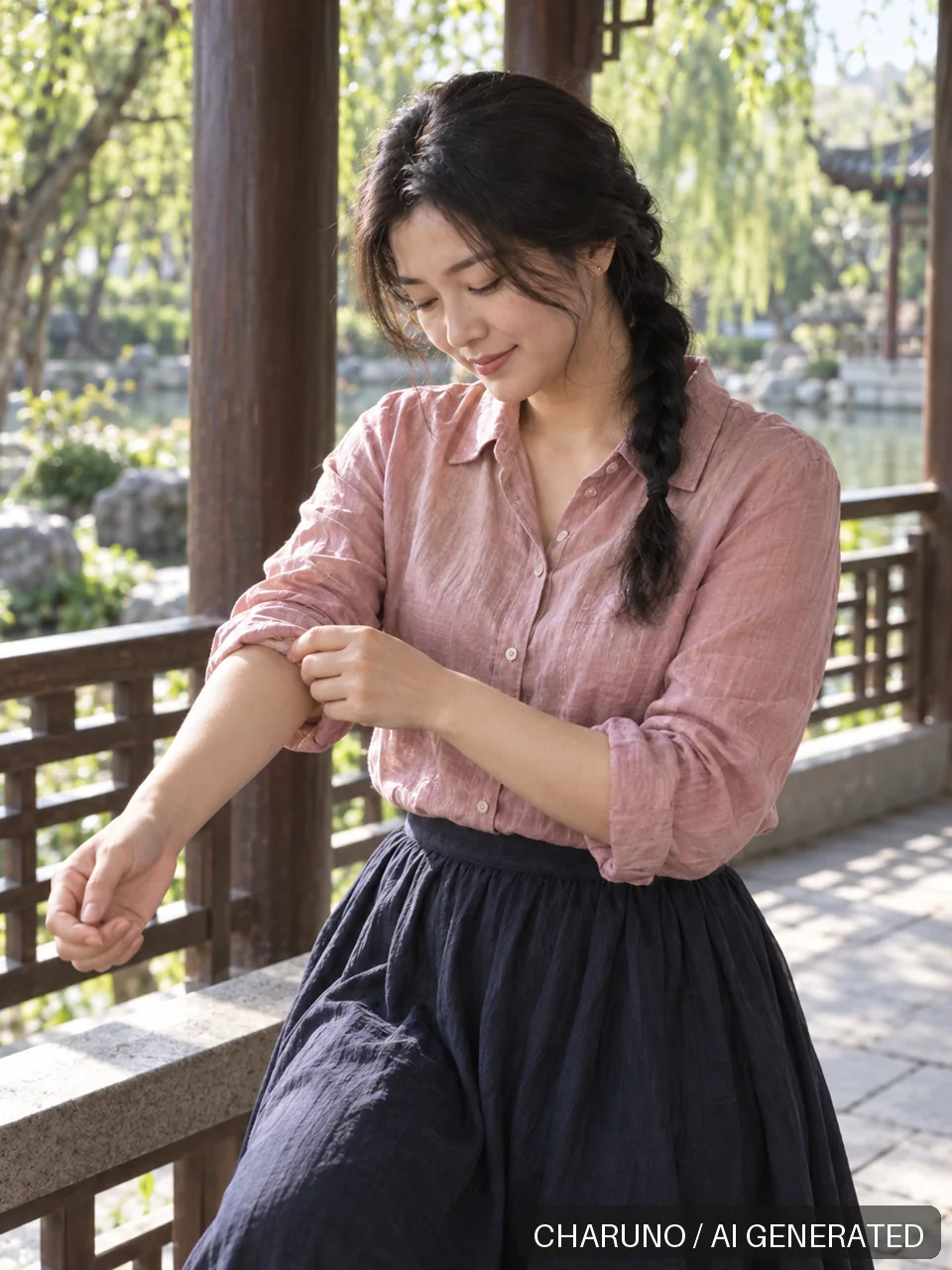 多场景新写真·温柔缝补时光，第 7 张生成图片