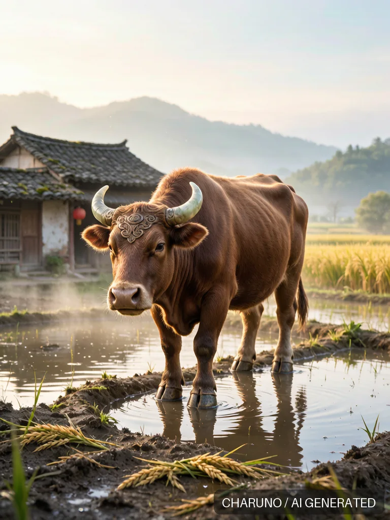 生肖耕牛 · 图库,第 8 张生成图片