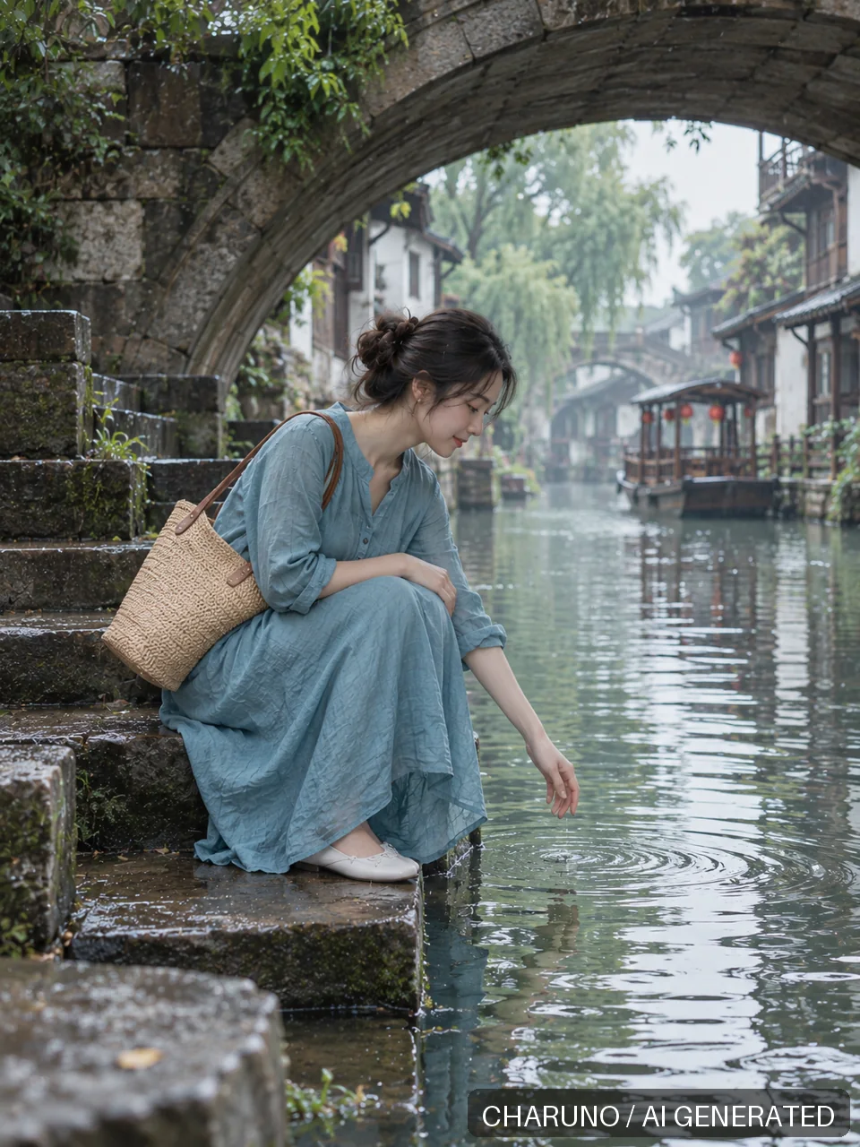 多场景新写真·水乡慢旅行，第 3 张生成图片