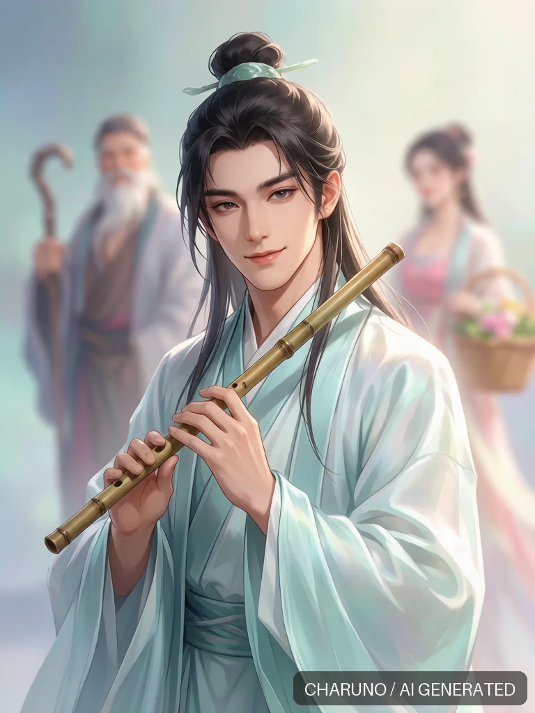 吹笛湘子 · 图库，第 7 张生成图片