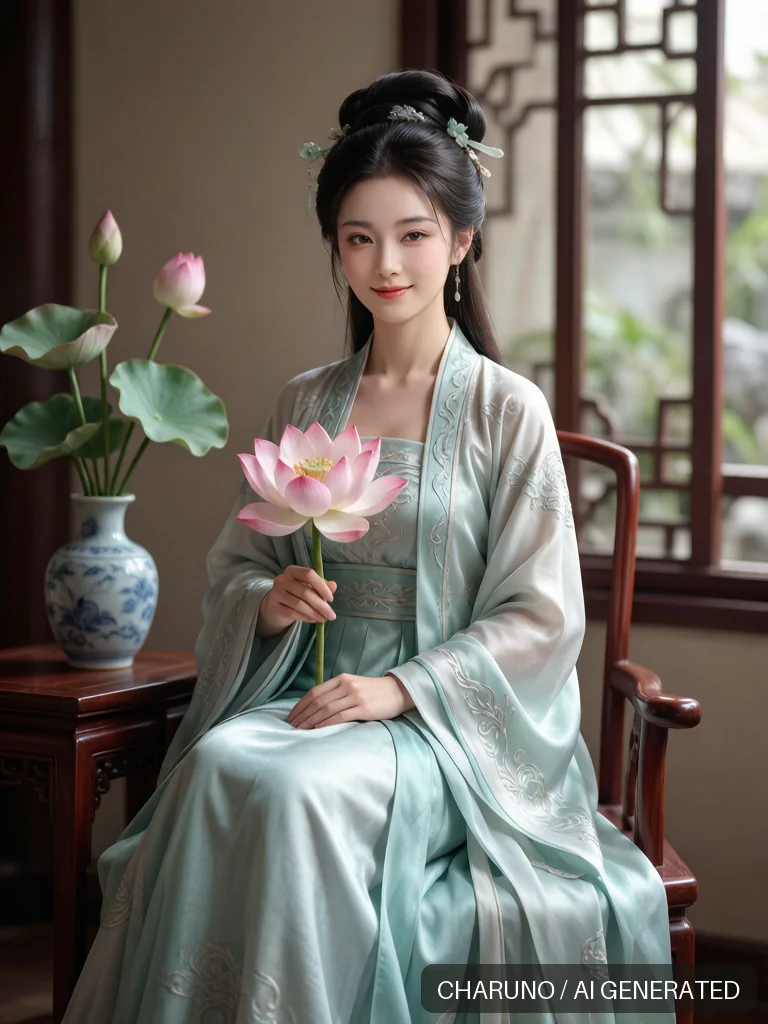 荷花仙姑 · 图库，第 3 张生成图片